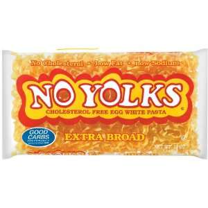 No Yolks Egg Noodles, Extra Broad, 12 oz (Pack of 12)  