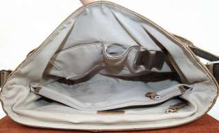 Vintage Mens Genuine Cowhide Leather Case Shoulder Bag Satchel Tote 