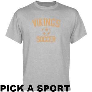  Cleveland State Vikings Ash Custom Sport Icon T shirt   (X 
