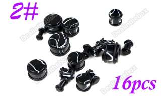   22g plug material acrylic with rubber o rings there are two choice