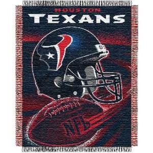 Houston Texans NFL Triple Woven Jacquard Throw (Spiral Series) (48 