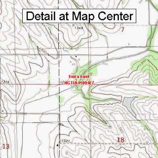  USGS Topographic Quadrangle Map   Exira East, Iowa (Folded 
