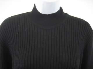YVES SAINT LAURENT Black Mock Neck Long Sleeve Sweater  