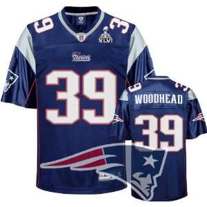 England Patriots #39 Danny Woodhead Blue Jersey Authentic /NFL Jersey 