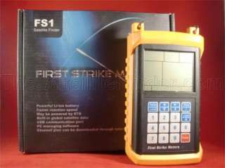 First Strike Meter Satellite Finder FS1L New FTA Digital  
