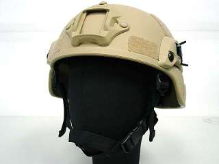 MICH TC 2000 ACH Helmet w/NVG Mount & Side Rail Tan  