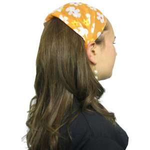  Orange Summer Flower Wide Headband