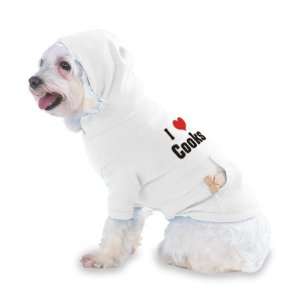  I Love/Heart Cooks Hooded (Hoody) T Shirt with pocket for 