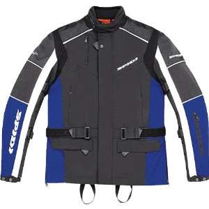Spidi Voyager Mens Textile Sports Bike Motorcycle Jacket   Black/Blue 
