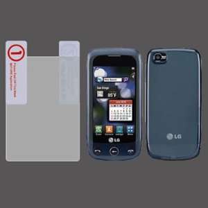  LG Sentio GS505 Transparent Smoke Cover Hard Protector Case 