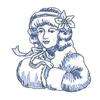 Embroidery Machine Designs CD VICTORIAN BLUE CHRISTMAS  