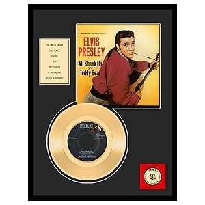   Presley 24 Kt Gold Album Framed All Shook Up