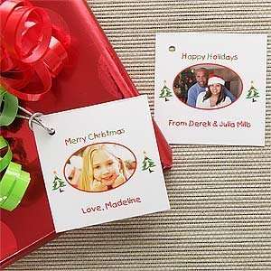    Personalized Photo Christmas Gift Tags