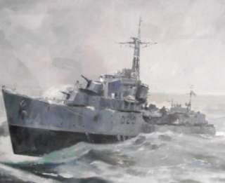   Oil Painting   Richard Joicey RSMA   Destroyer  Give Fine Art  