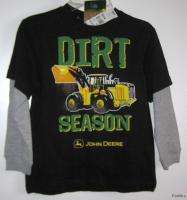 John Deere Boys Long Sleeve Shirts U Pick size & Style  