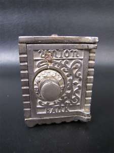 Antique Kenton Union Bank Cast Combination Coin Safe  