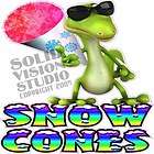 28 Snow Cone Sno Cones Fun Fancy Menu Concession Trailer Cart Vinyl 