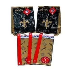 Pro Specialties New Orleans Saints Medium Size Gift Bag & Wrapping 
