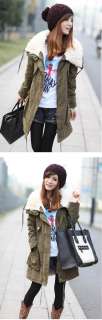 Korea Womens Warm Long Sleeve Zip Fleece Winter Coat Jacket Outwear 