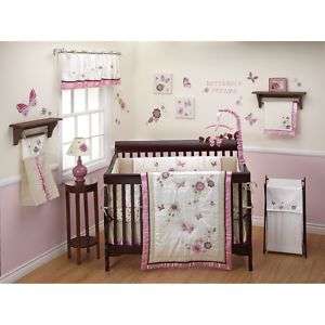 Jasmine Baby Crib Bedding 7 Pc Set Pink Girls NoJo  