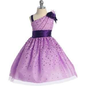  Lilac One Shoulder Sparkle Dress Size 2   20107lilac 