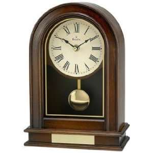    Hardwick 10 High Walnut Finish Bulova Table Clock