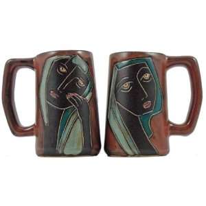   Collectible Beer Stein Mugs   Abstract Women Design