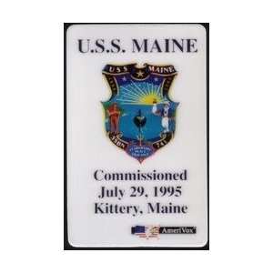 Collectible Phone Card USS Maine (Commissioned July 29, 1995 Kittery 