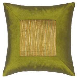  EXP Decorative Handmade Golden Green Thai Silk Cushion 