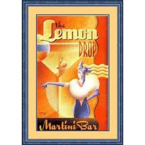 The Lemon Drop Martini Bar by Michael L. Kungl   Framed Artwork 