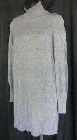 Banana Republic Gray Turtleneck Empire Silk Wool Mini Dress Tunic Top 