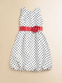 kc parker girl s polka dot shantung dress was $ 64 00 24 00 1