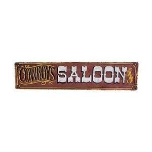  Cowboys Saloon Old Time Western Sign