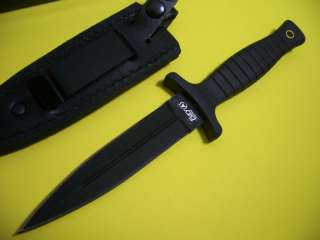 Tactical BOOT KNIFE w/ LEATHER SHEATH   Fury 65594  