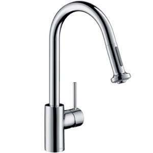   14877 Hg Talis S 2 Kitchen Faucet with Pull Down 2 Sprayer Steel Optik