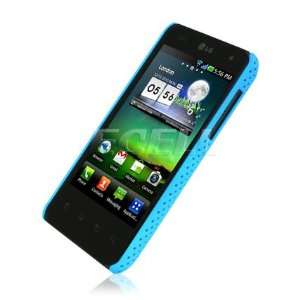  Ecell   SKY BLUE PERFORATED MESH BACK CASE FOR LG OPTIMUS 
