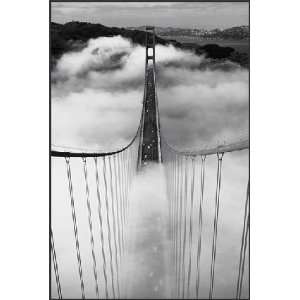  Misty Morning Golden Gate Bridge Photography Poster Print 