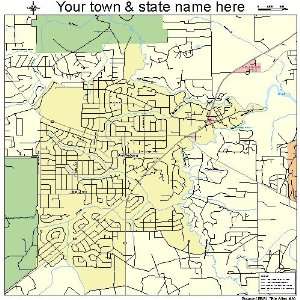  Street & Road Map of Middleburg, Florida FL   Printed 