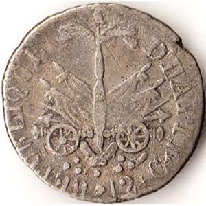 1817 (AN 14) Haiti 12 Centimes Silver Coin KM#13 