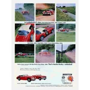  Retro Car Prints Austin Healey   Car Advertisement 1960s 