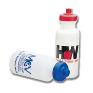 Custom Printed Fitness Bottle with Pull Top   20 Oz Promotional Bottle 
