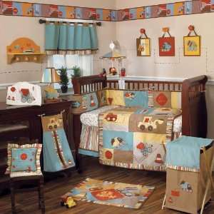  Work Zone   Six Piece Crib Set (quilt, bumper, sheet, dust 