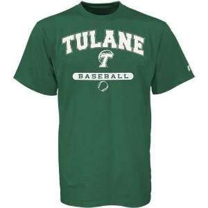  Russell Tulane Green Wave Green Baseball T shirt Sports 