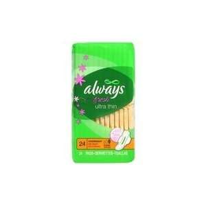  Always Fresh Ultra Thin Pads Overnight w/ Wings, Scented 