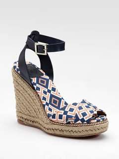   espadrille styling reaches new heights with brightly printed canvas