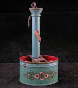 ANTIQUE AMERICAN FOLK ART MOVING TOY WELL HAND PUMP TIN AND COPPER 