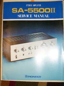 Pioneer Service Manual~SA 5500II Stereo Amplifier Amp  
