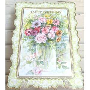  Carol Wilson Happy Birthday Card Feminine Assorted Vased 