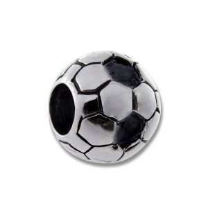 Genuine Biagi 925 Sterling Silver Soccer Ball European Bead Memory 