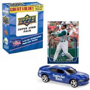 Tampa Bay Rays 2008 MLB Dodge Charger with Carl Crawford Trading Card 
